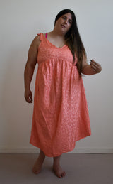 Aisley Dress in Coral Leopard