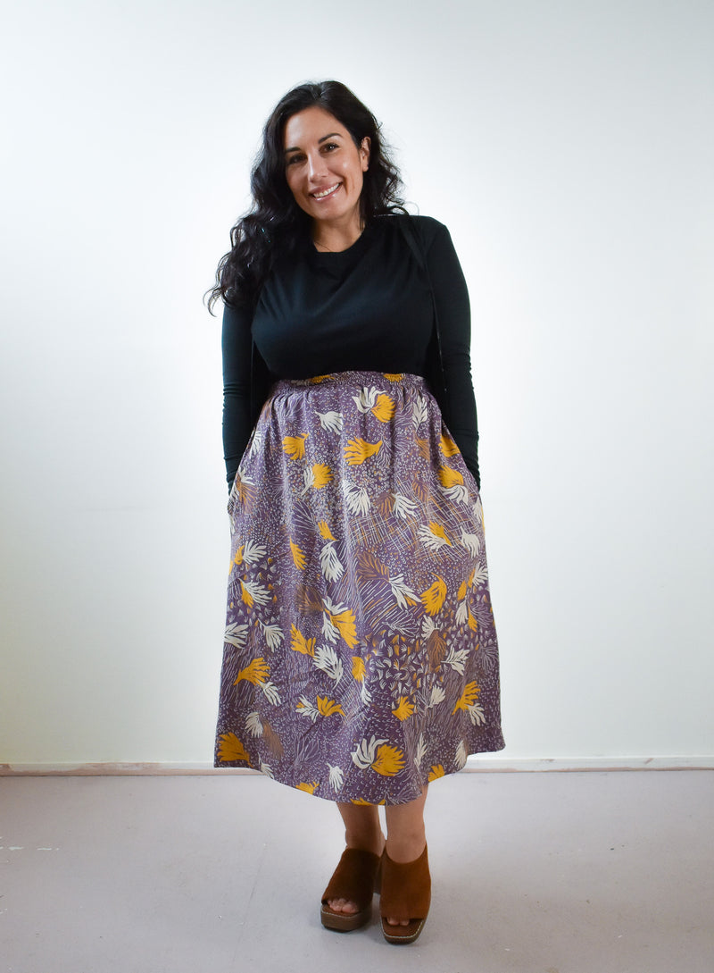 Eva Midi Skirt in TOTALLY BESTIES Bellflower