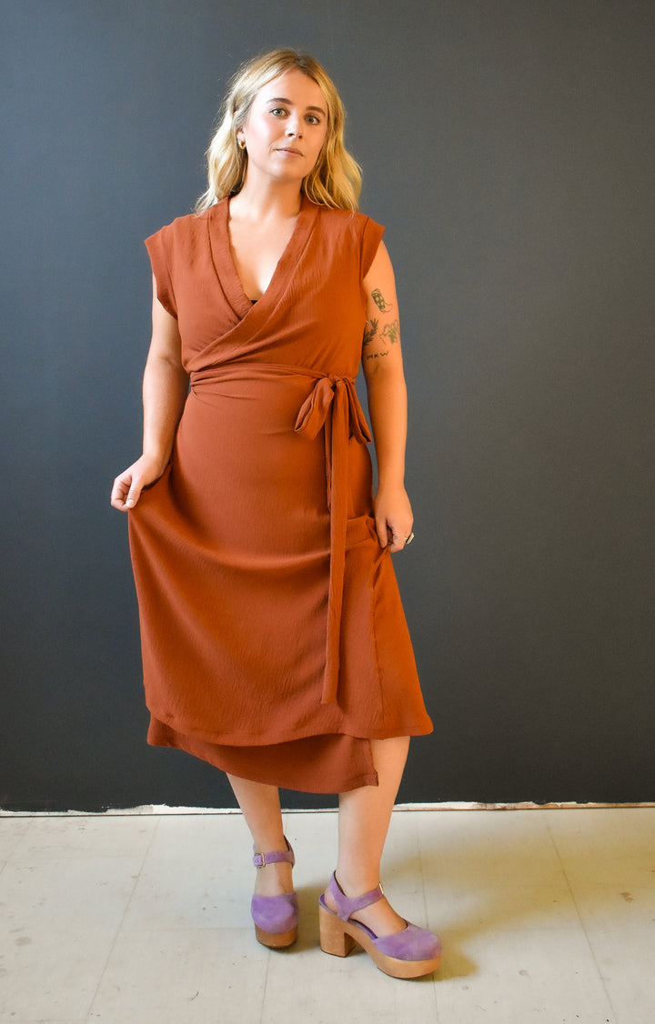 Francis Dress in Brick