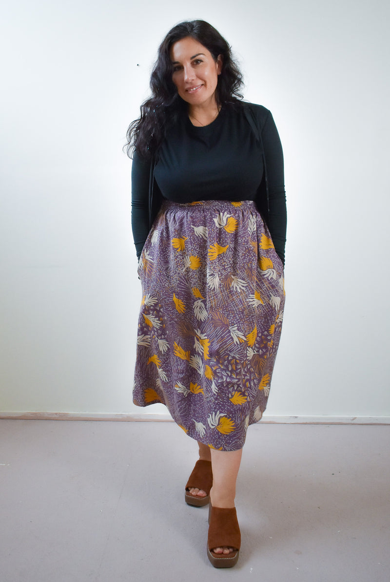 Eva Midi Skirt in TOTALLY BESTIES Bellflower