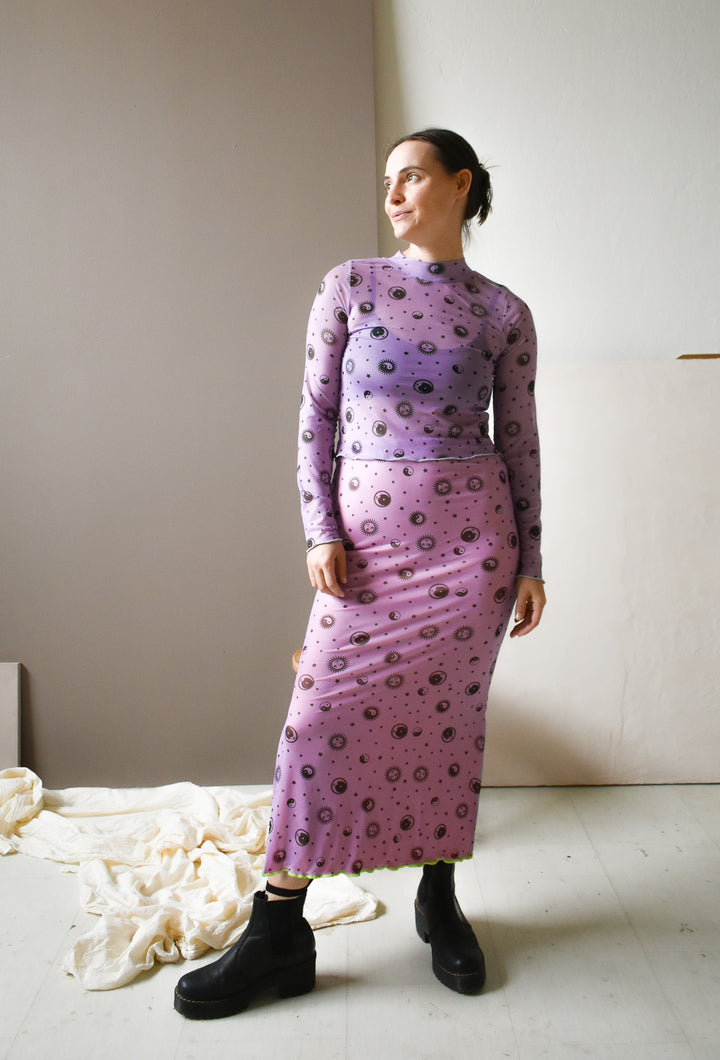 Inese Skirt in Lavender Skies