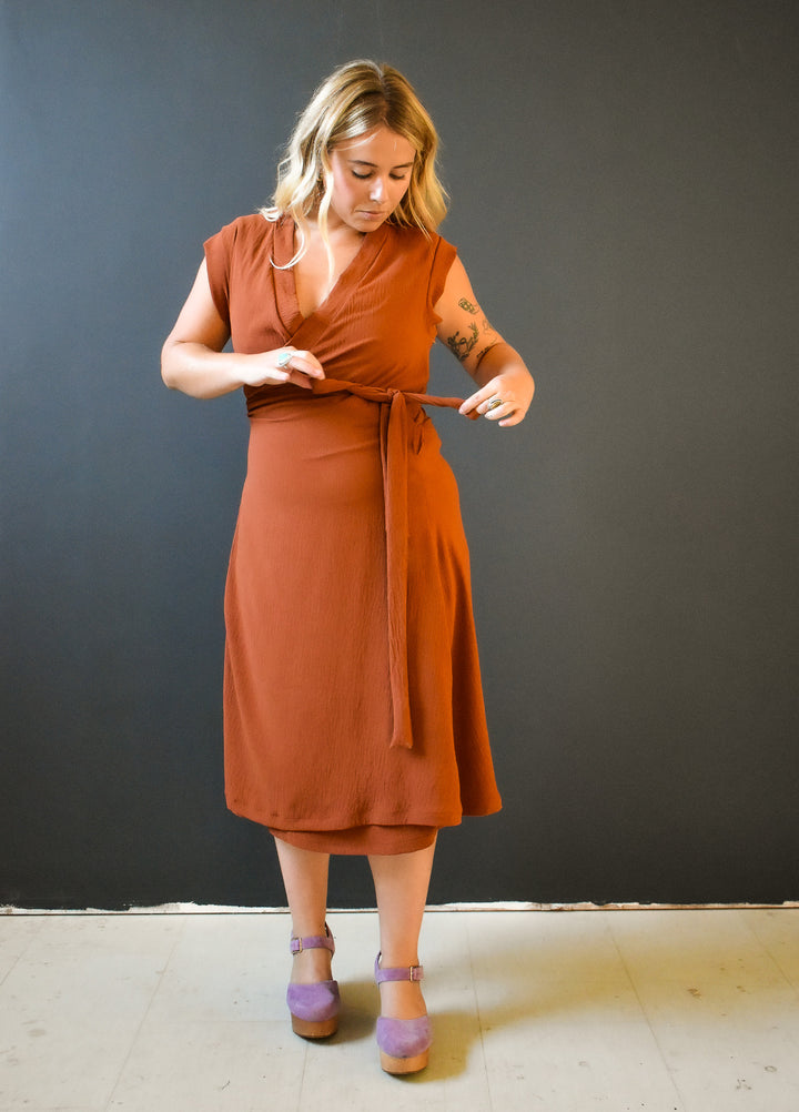 Francis Dress in Brick