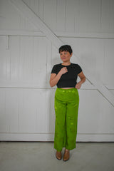 Floral Jacquard Pants