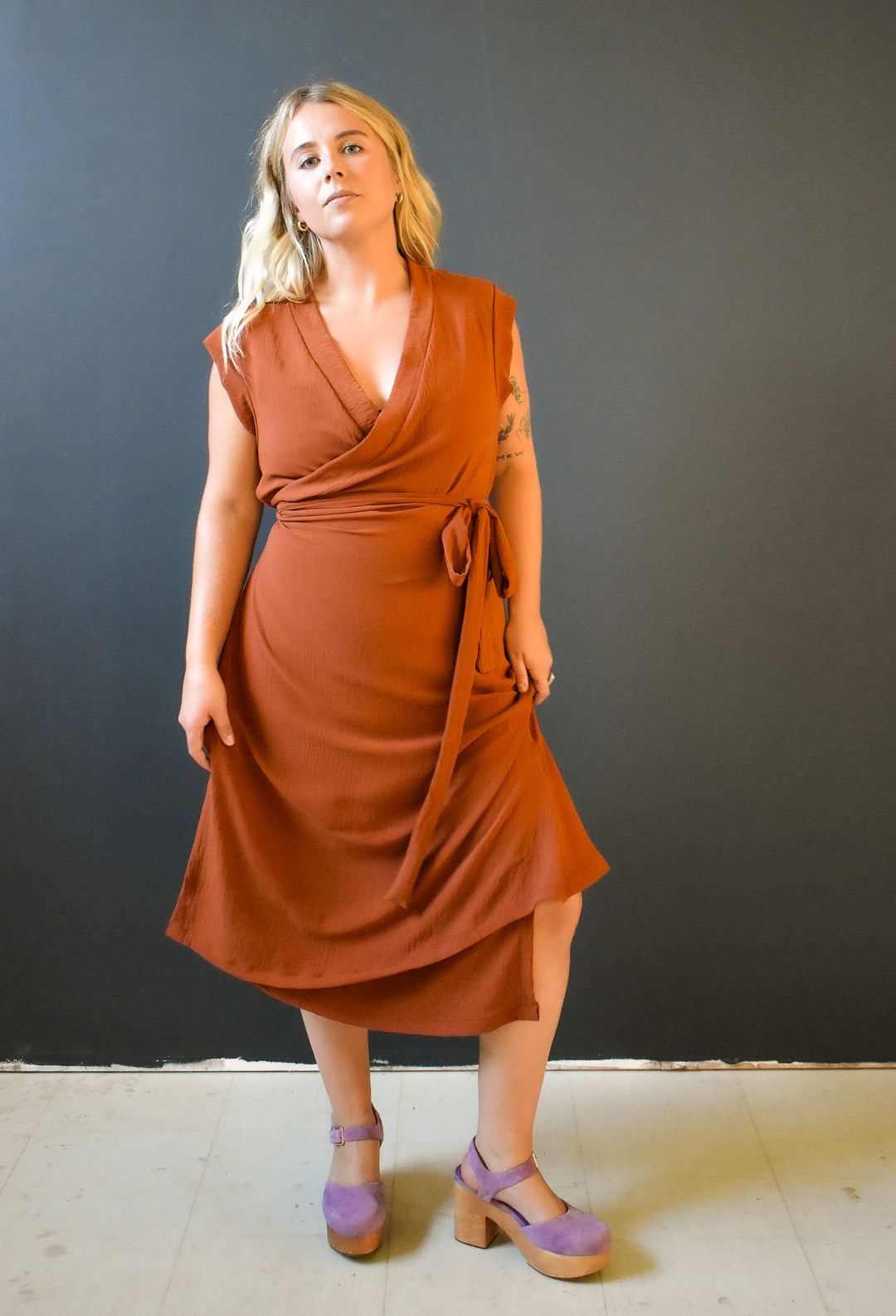 Francis Dress in Brick