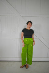 Floral Jacquard Pants