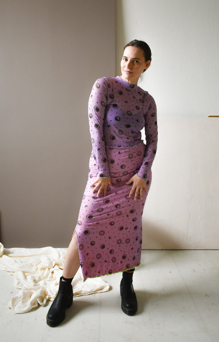 Inese Skirt in Lavender Skies