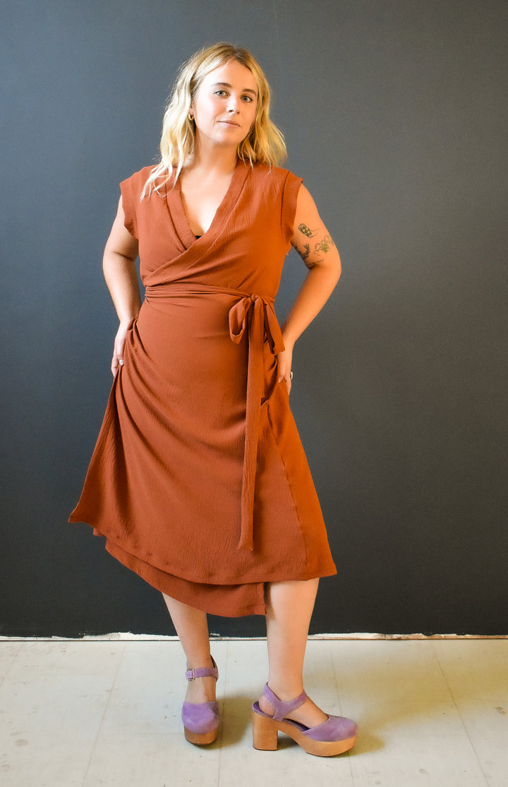 Francis Dress in Brick