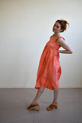 Aisley Dress in Coral Leopard
