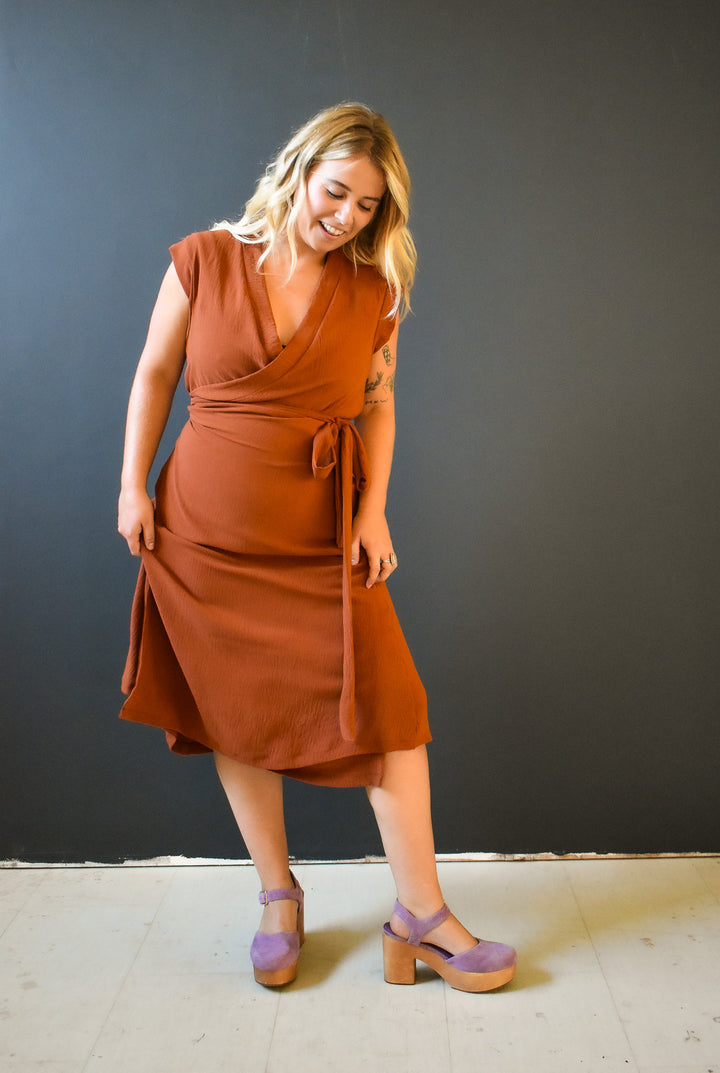 Francis Dress in Brick
