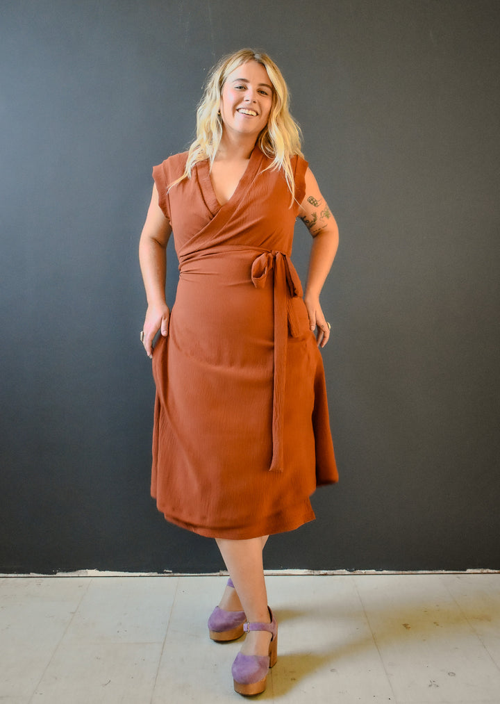 Francis Dress in Brick