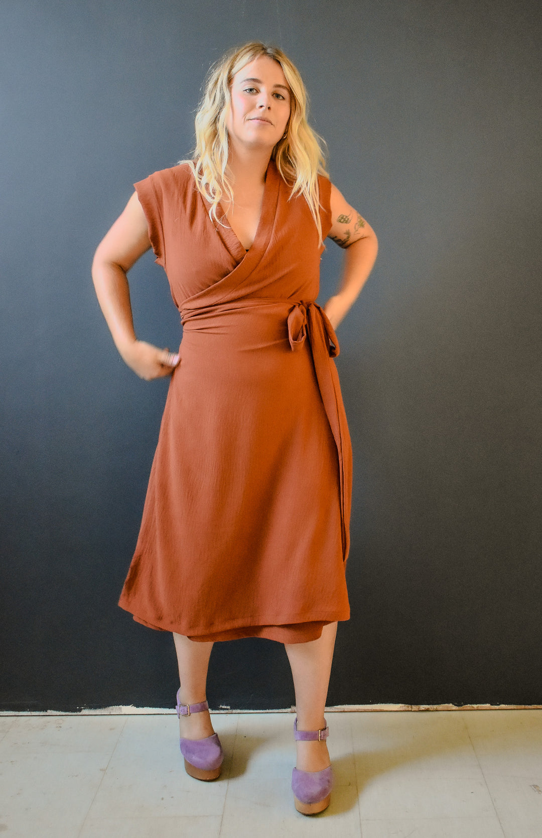Francis Dress in Brick
