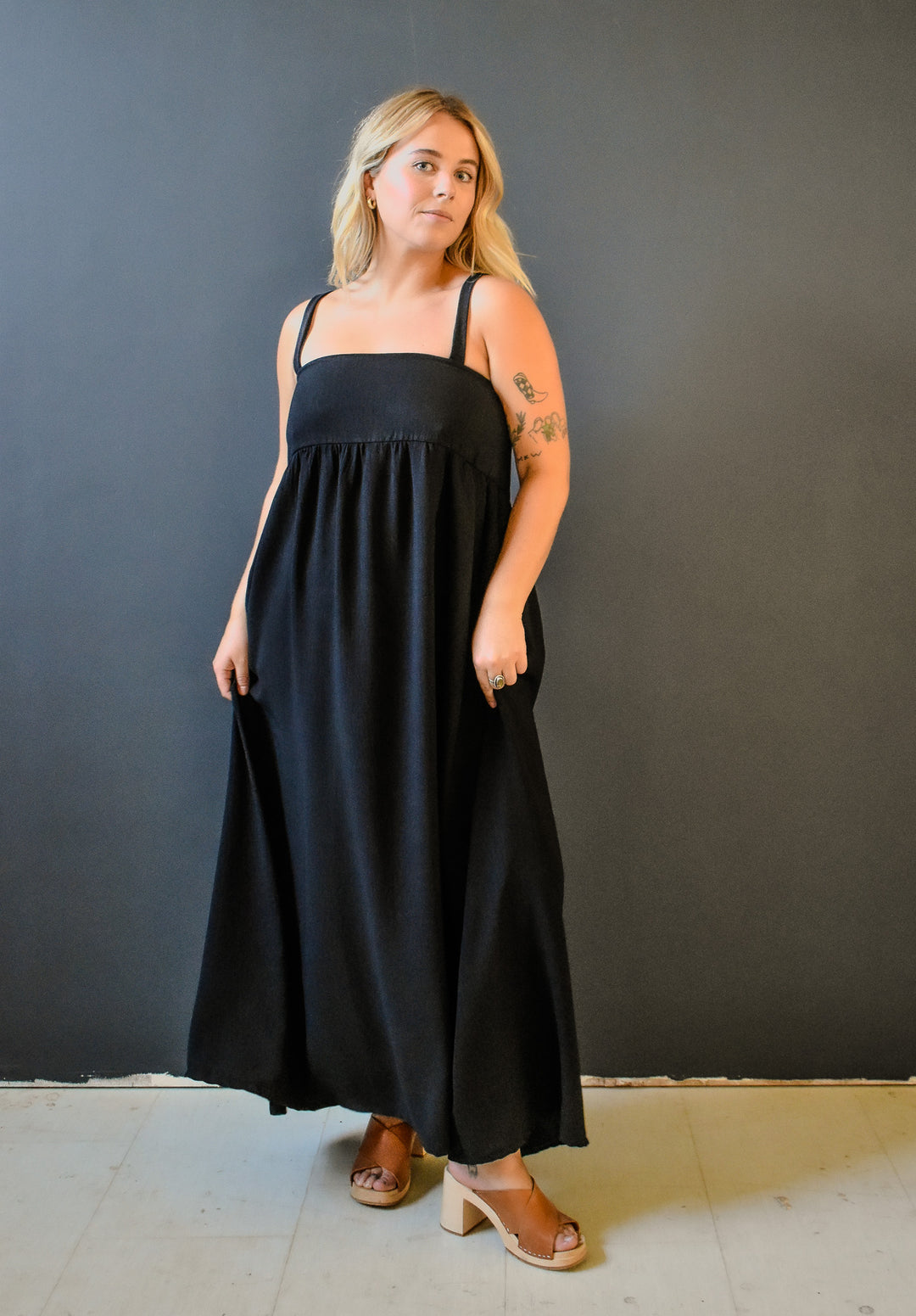 Tulip Dress in Onyx