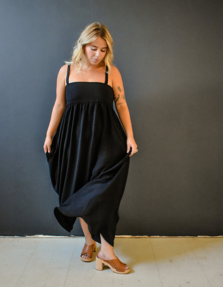Tulip Dress in Onyx