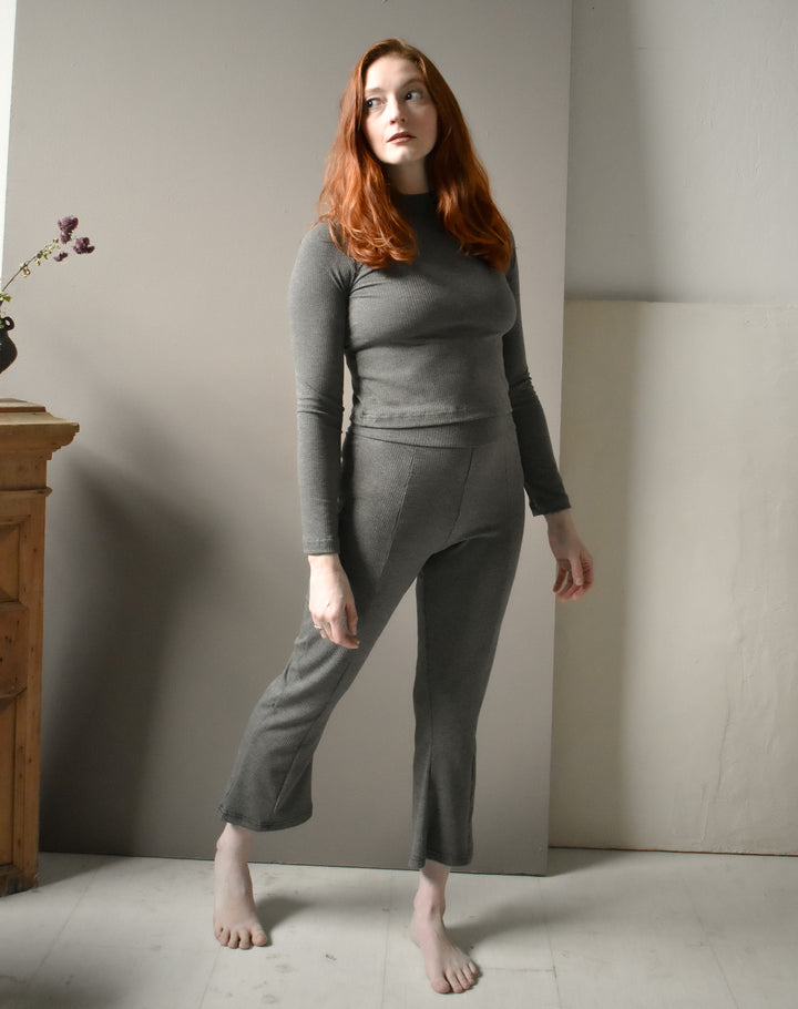 Doppel Pant in Charcoal Rib