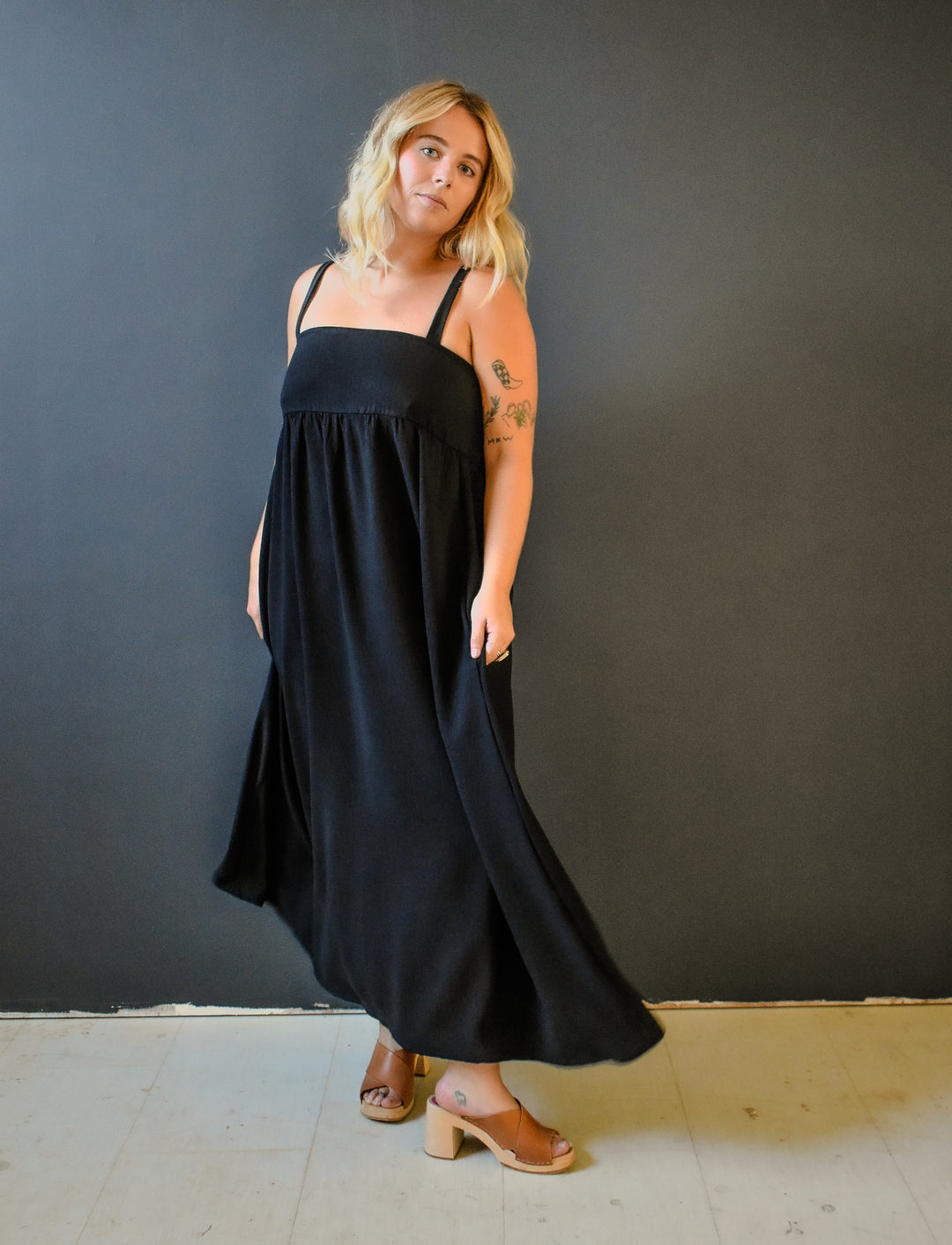 Tulip Dress in Onyx