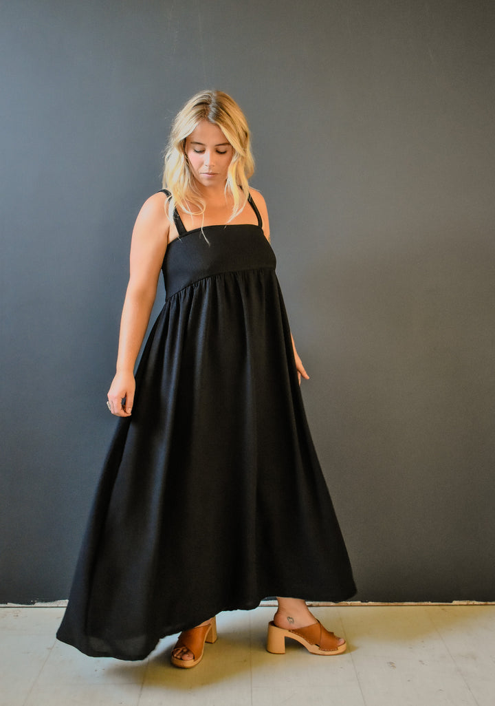 Tulip Dress in Onyx