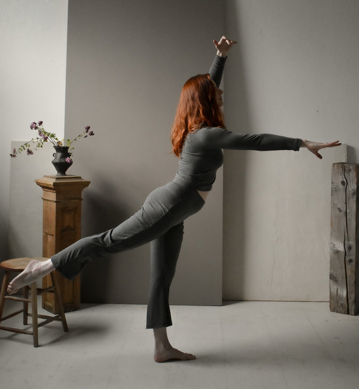 Doppel Pant in Charcoal Rib
