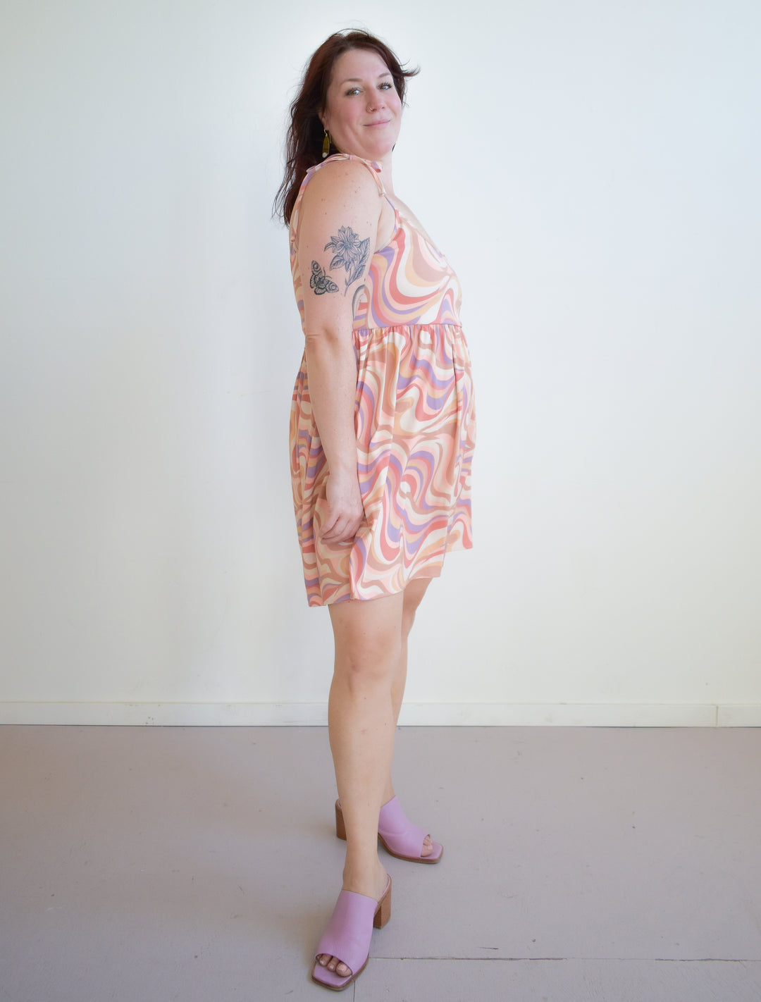 Edith Mini Dress in Painted Hills