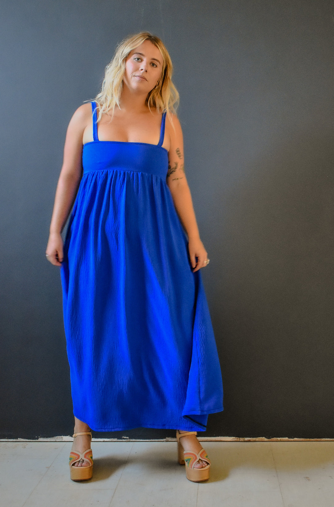 Tulip Dress in Ultra Blue