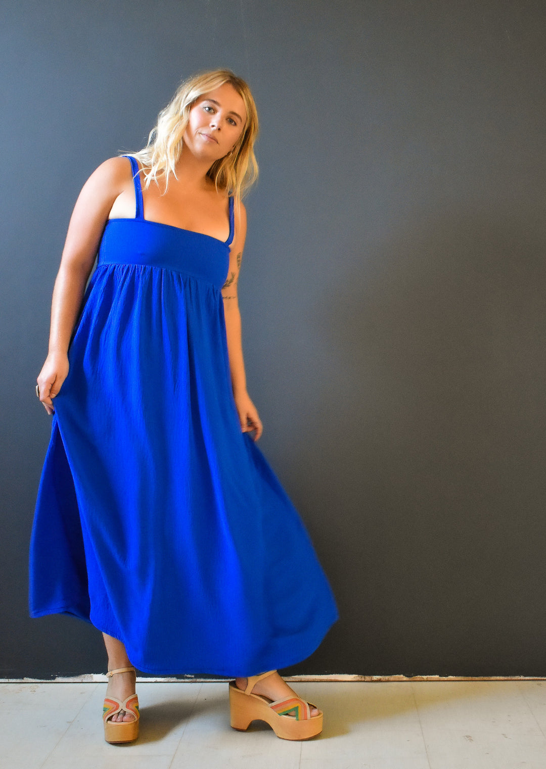 Tulip Dress in Ultra Blue