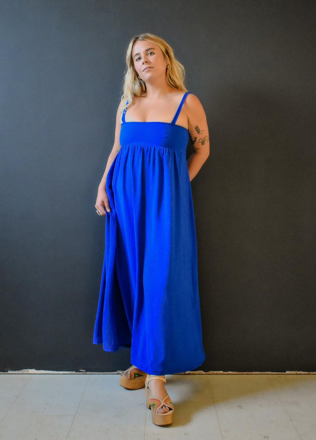 Tulip Dress in Ultra Blue