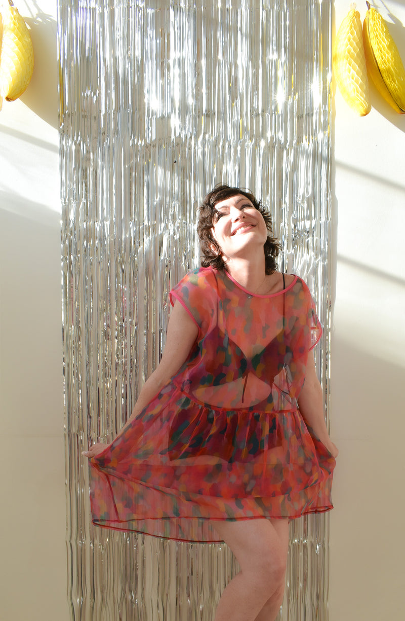 Florence Dress in Watercolor Organza