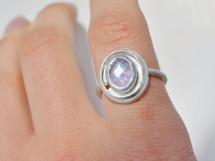 Orbit Ring in Moonstone