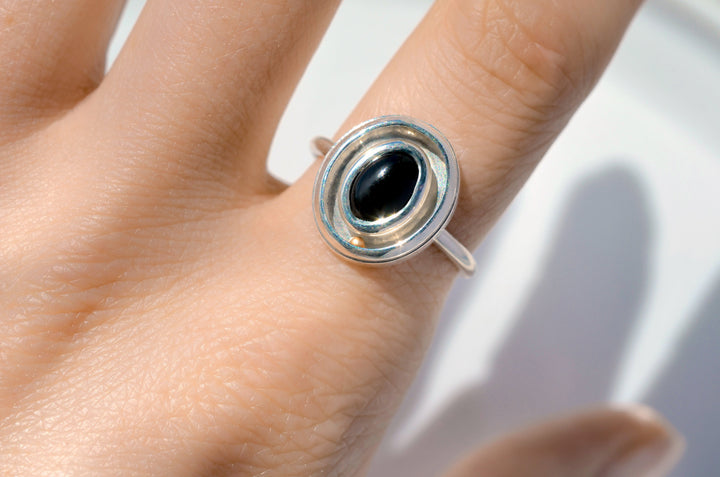 Orbit Ring in Onyx
