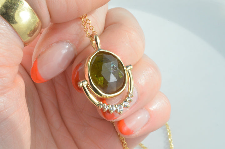 Green Tourmaline Trapeze