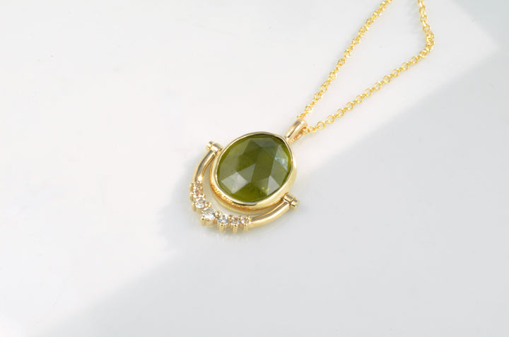 Green Tourmaline Trapeze