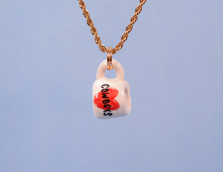 <3 Cowboys Mug Necklace