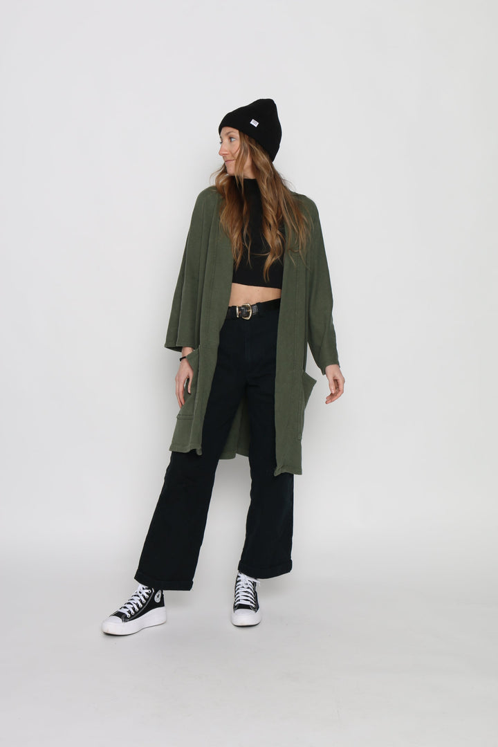 Timberline Cardigan in Forest