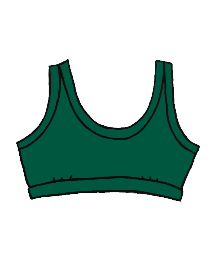 Bralette Emerald Green