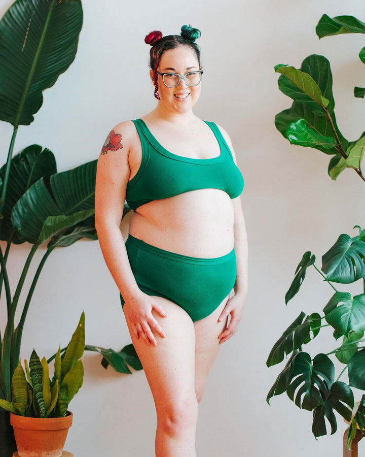 Bralette Emerald Green