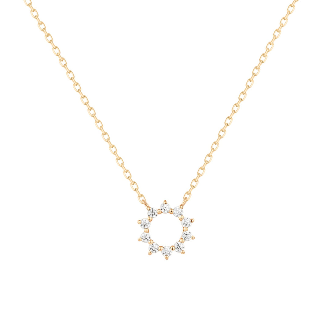 Evelyne Sun Gold Pendant Necklace