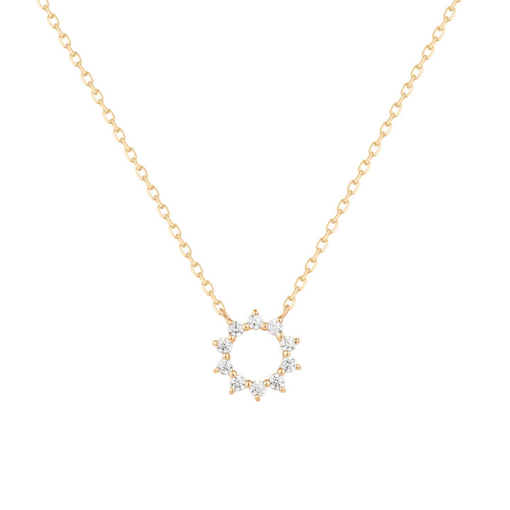 Evelyne Sun Gold Pendant Necklace