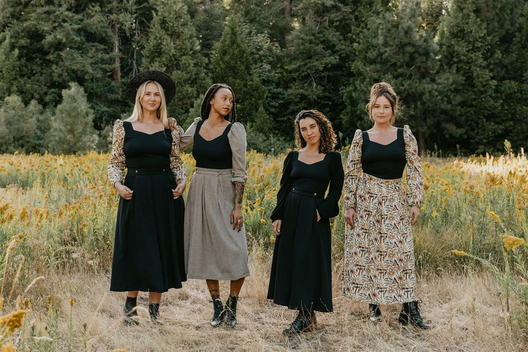 Rue Skirt in Cotton Tarot