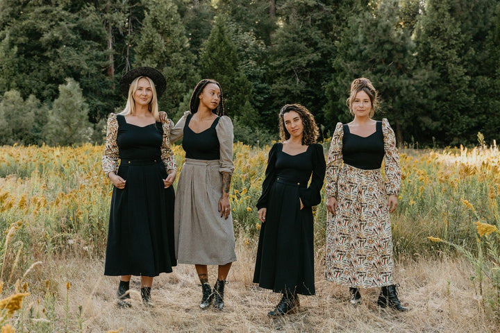 Rue Skirt in Cotton Tarot