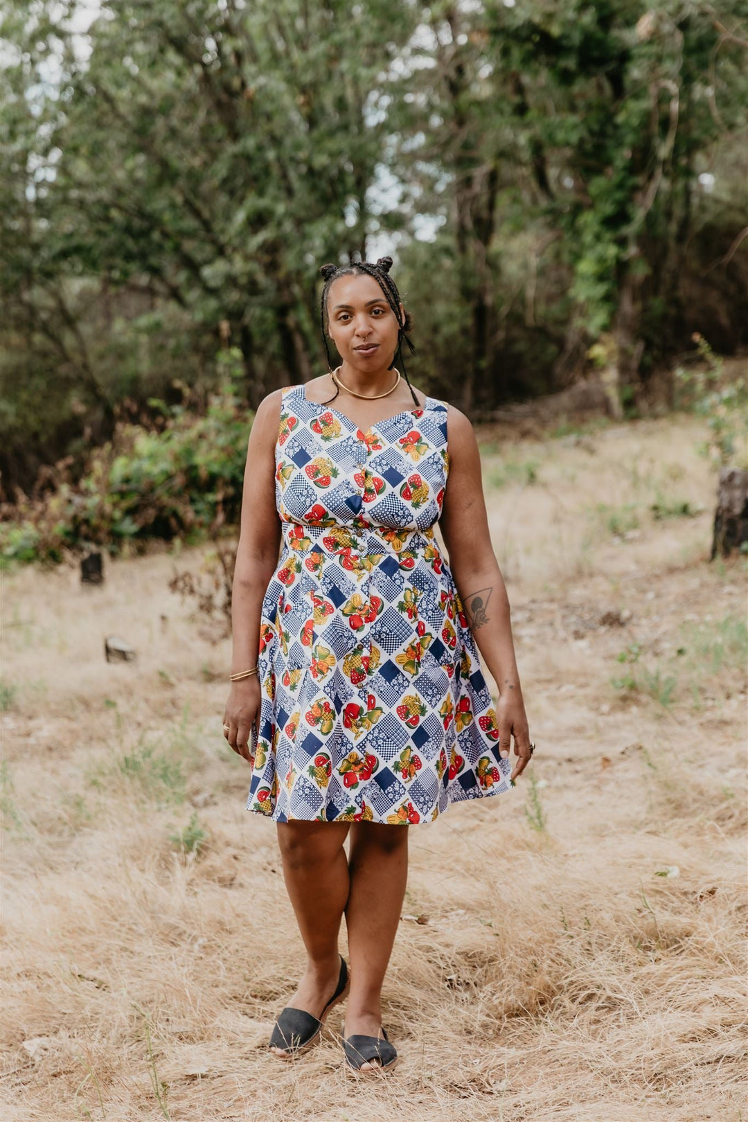 Sheet Dress in Sweet Fruits