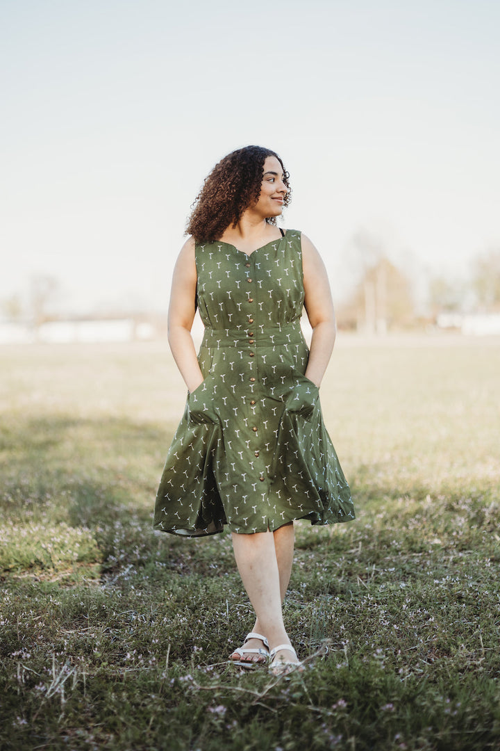 Sheet Dress in Green Sprout