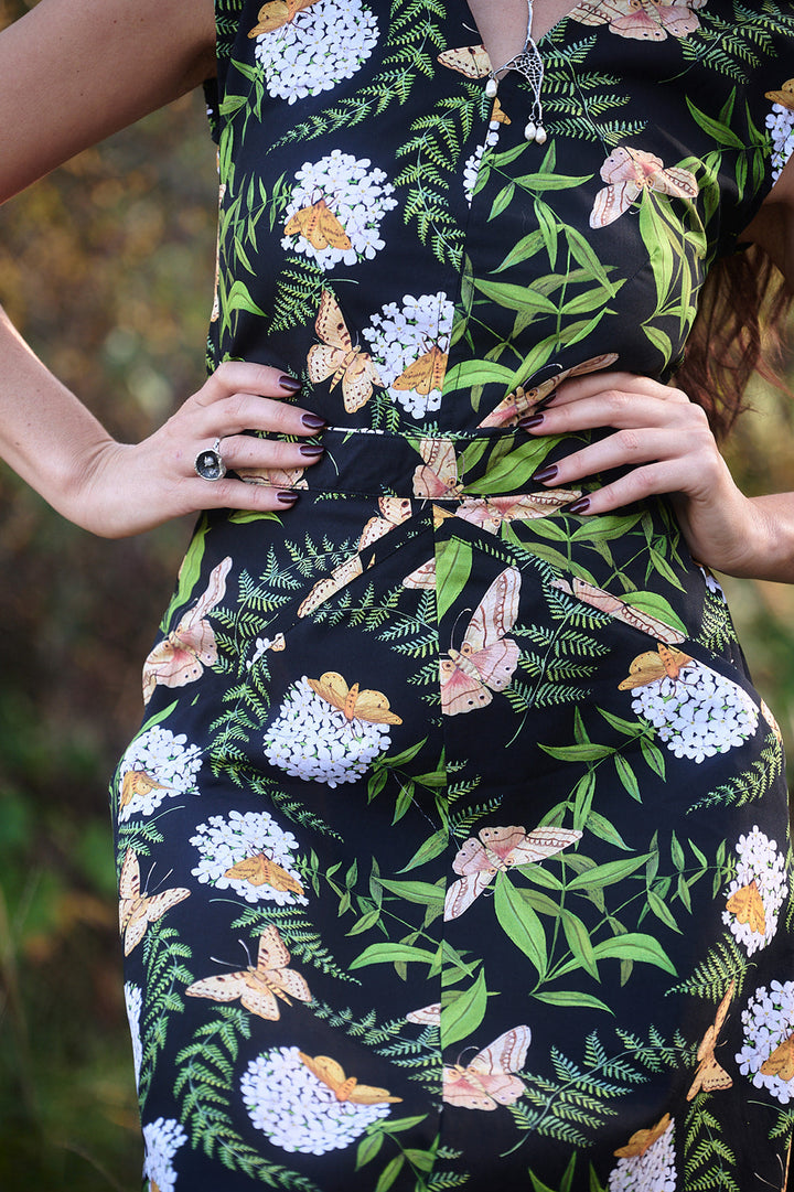 Xena Dress in Fern & Flox by Swan Bones