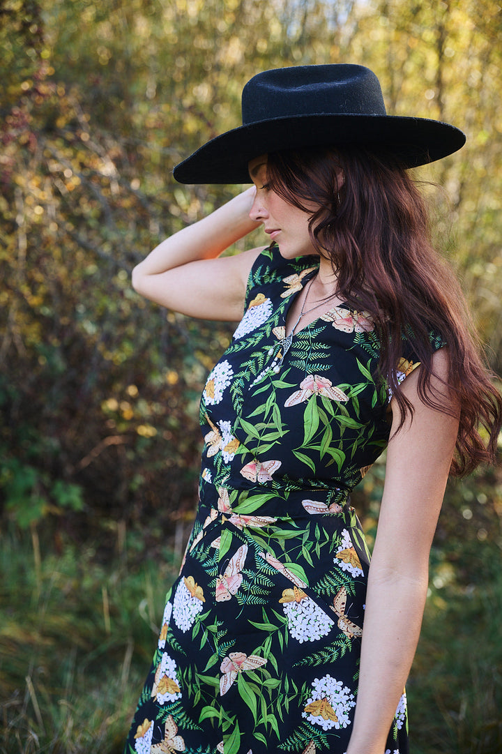 Xena Dress in Fern & Flox by Swan Bones