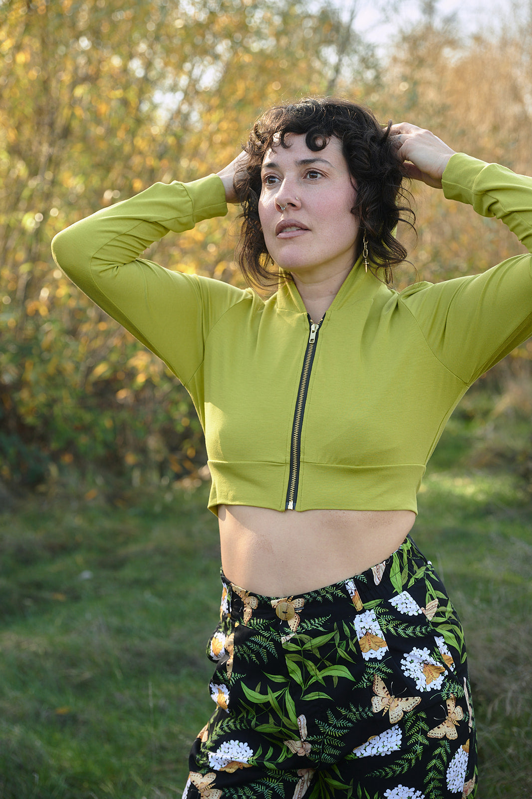 Perfect Pant in Fern and Flox by Swan Bones