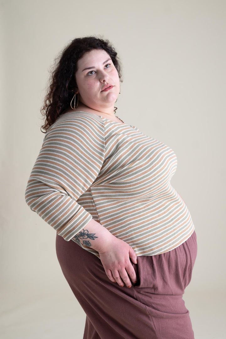 Thermal Camp Top in Desert Stripe