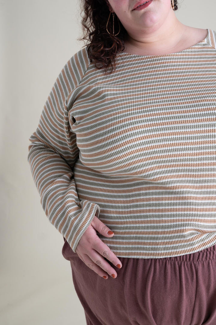 Thermal Camp Top in Desert Stripe