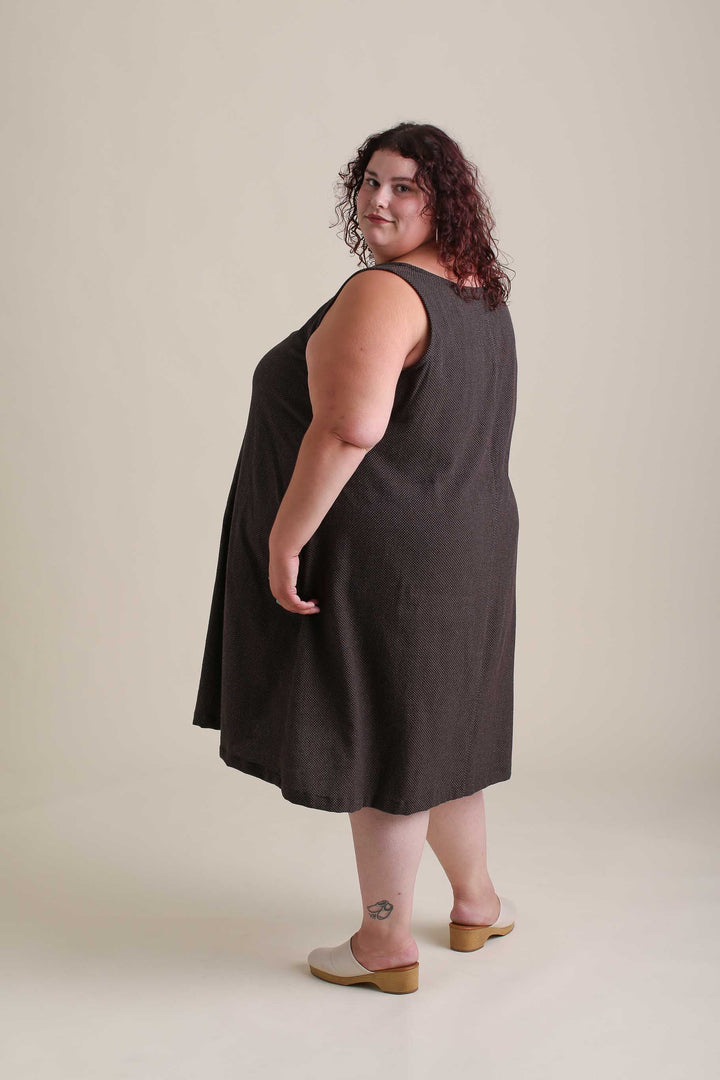 Tank Dress in Espresso Dot