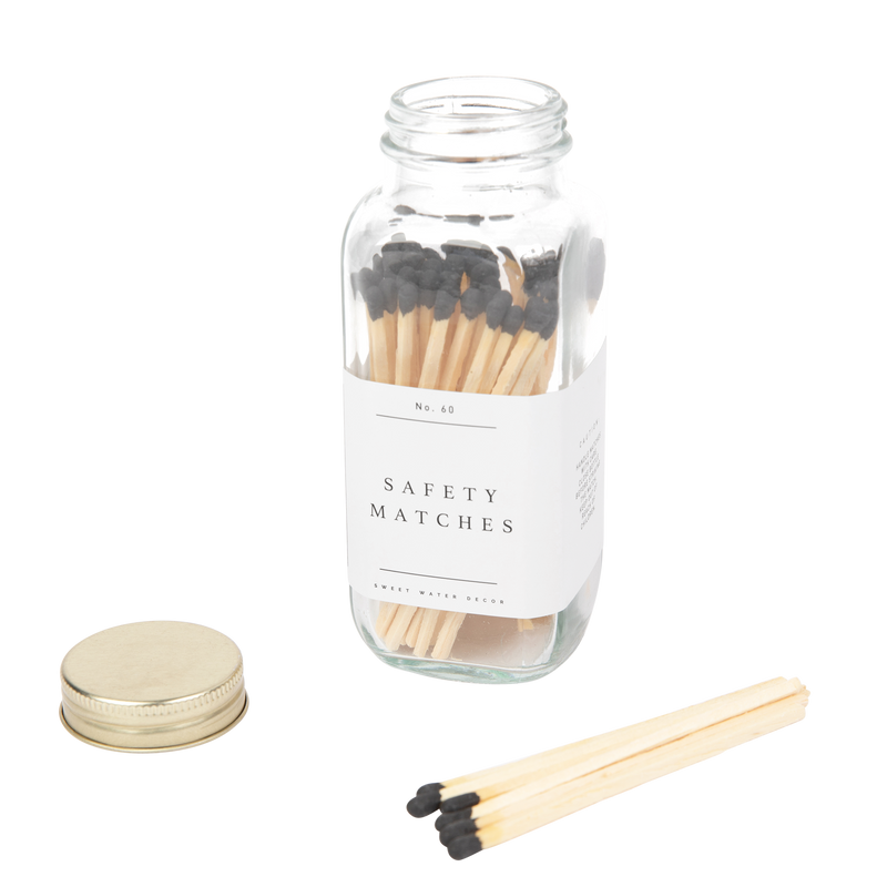 Black Tip Safety Matches - 60 Count, 3.75"