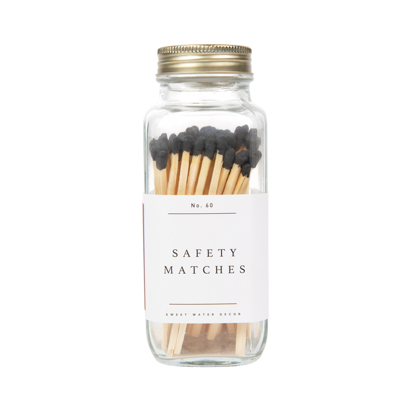 Black Tip Safety Matches - 60 Count, 3.75"