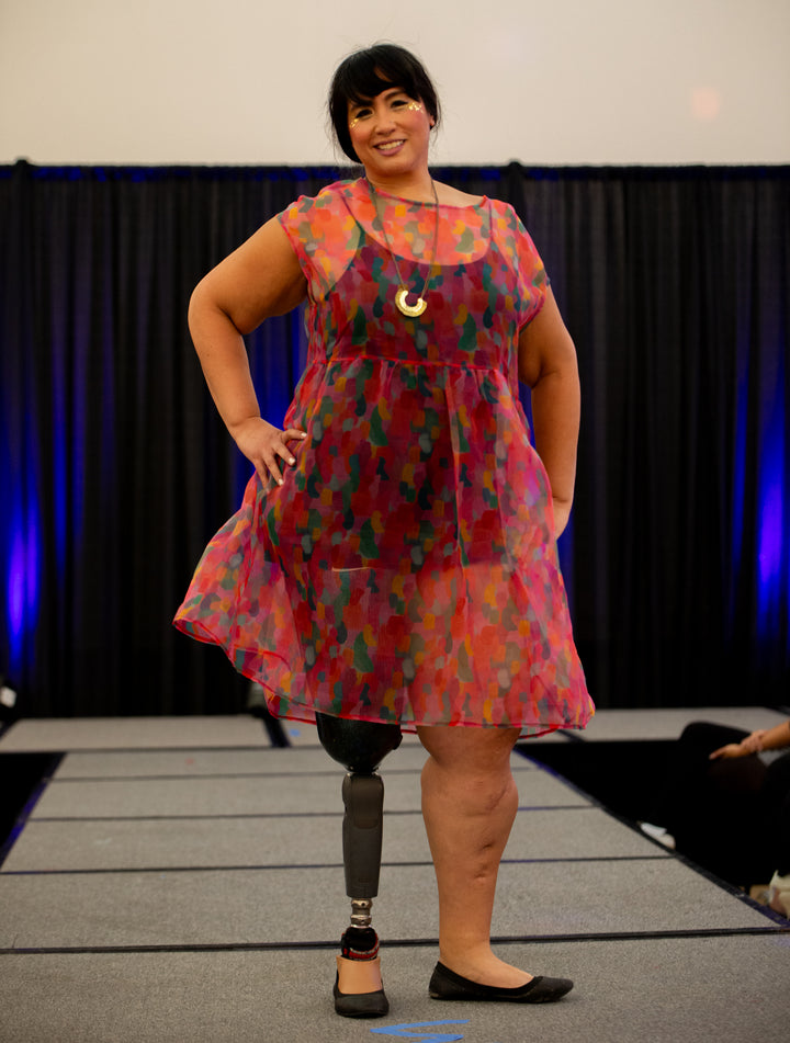 Florence Dress in Watercolor Organza
