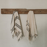 Jordan Turkish Cotton + Bamboo Hand Towel - Three Stripe